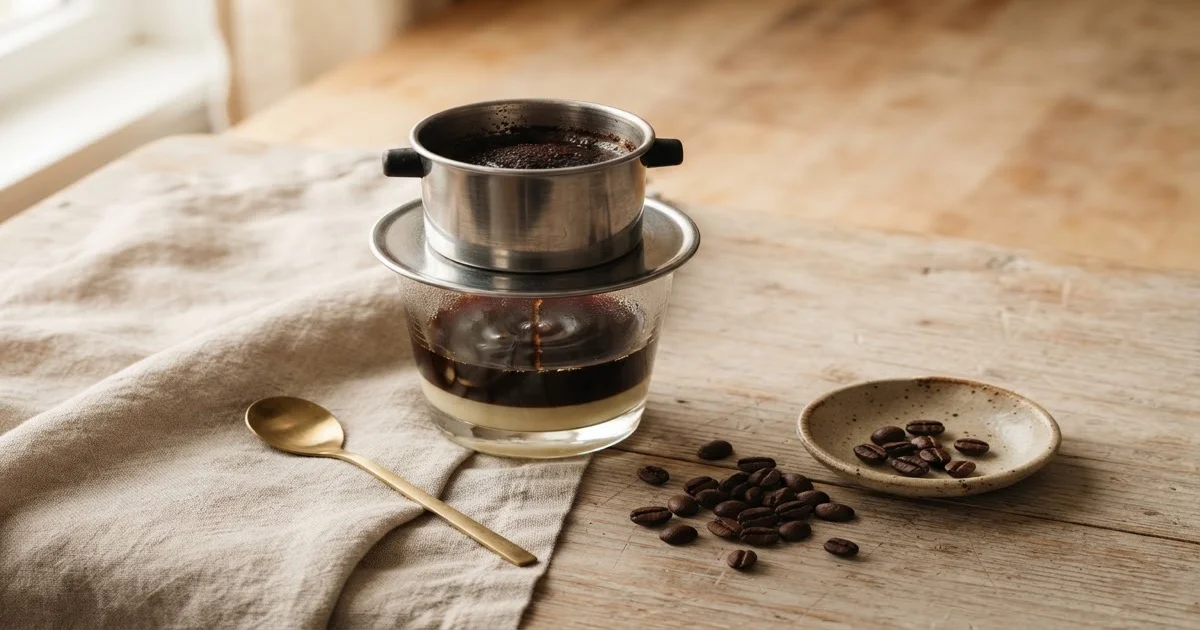 How to Brew Vietnamese Coffee with a Phin Filter