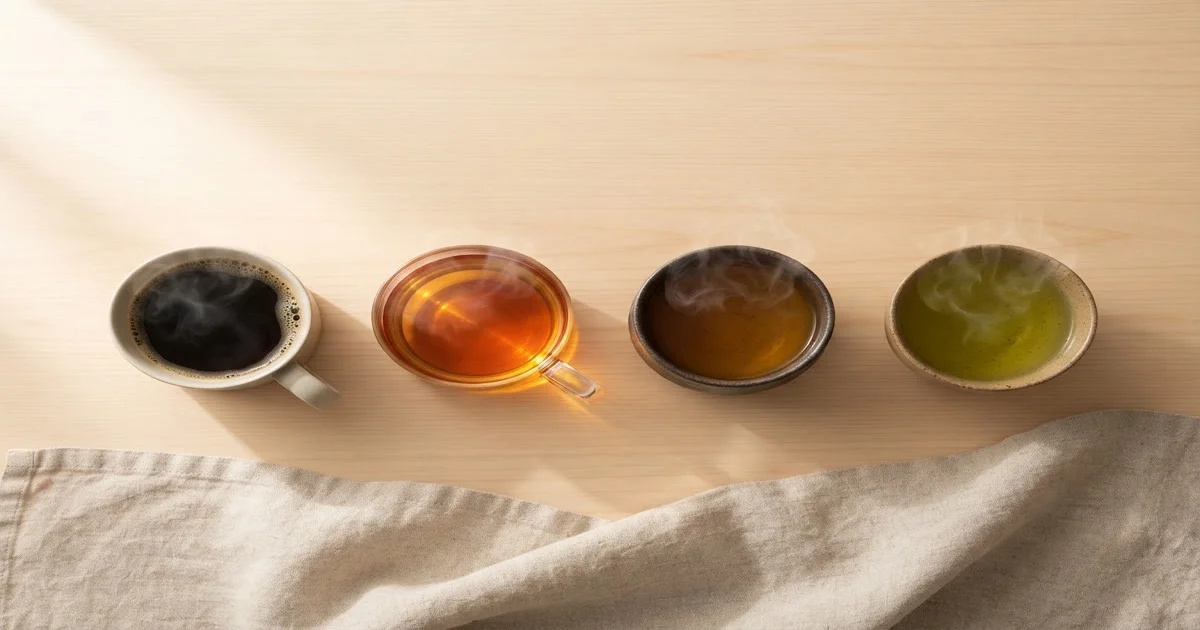 Hojicha caffeine comparison guide