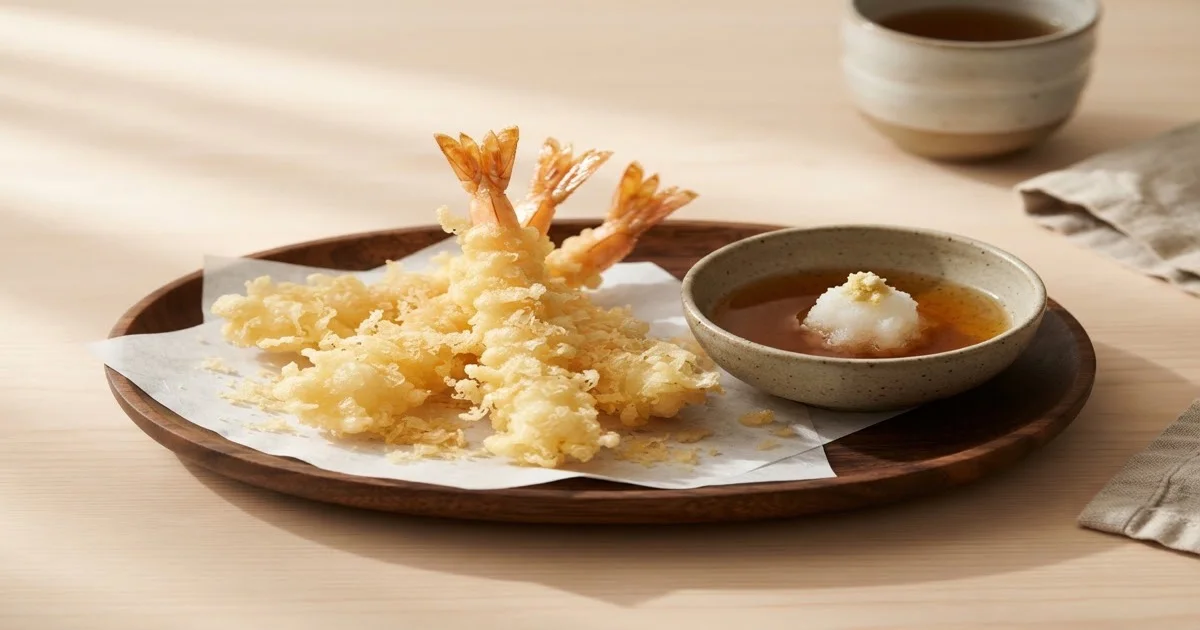 エビ天ぷらの衣の作り方：サクサクに揚げるコツ