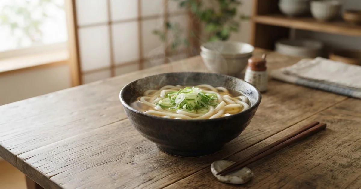 うどんの茹で方とつゆの作り方：基本をマスターする